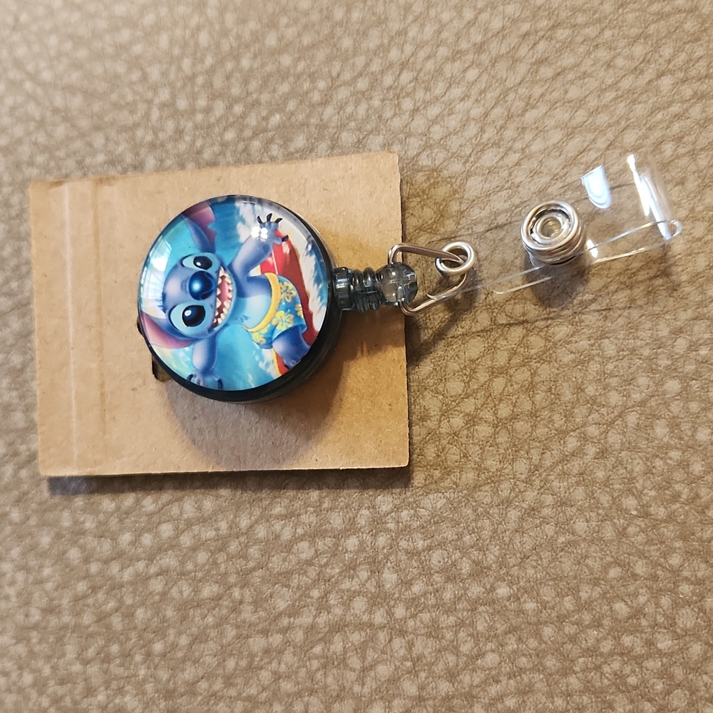 Stitch badge reel new Handmade